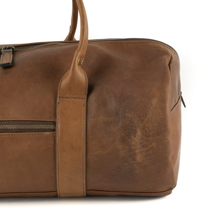 Moore & Giles Reclaimed Leather Duffel in Heirloom Oak