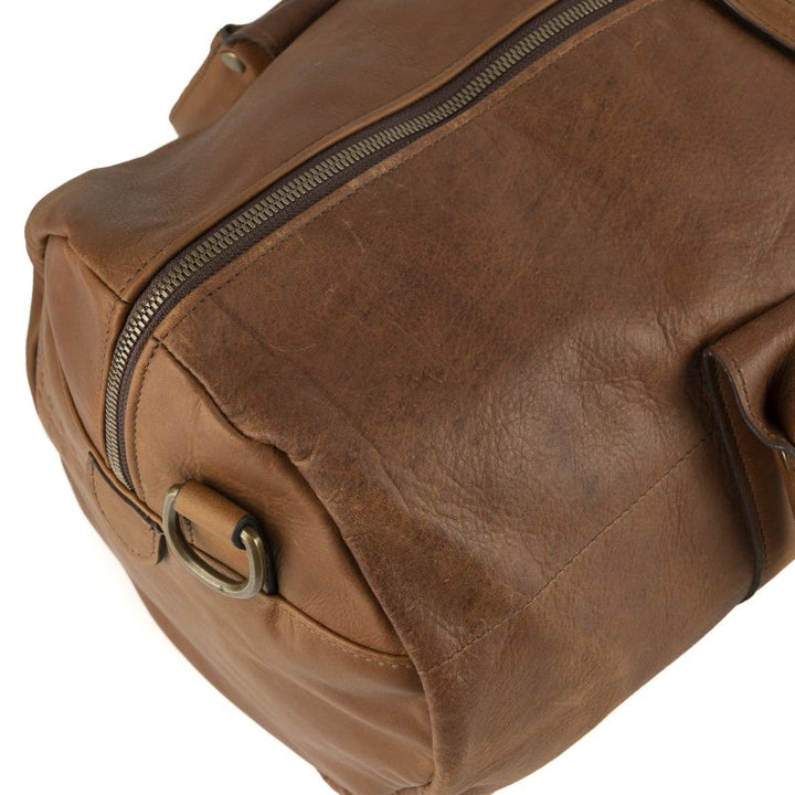 Moore & Giles Reclaimed Leather Duffel in Heirloom Oak