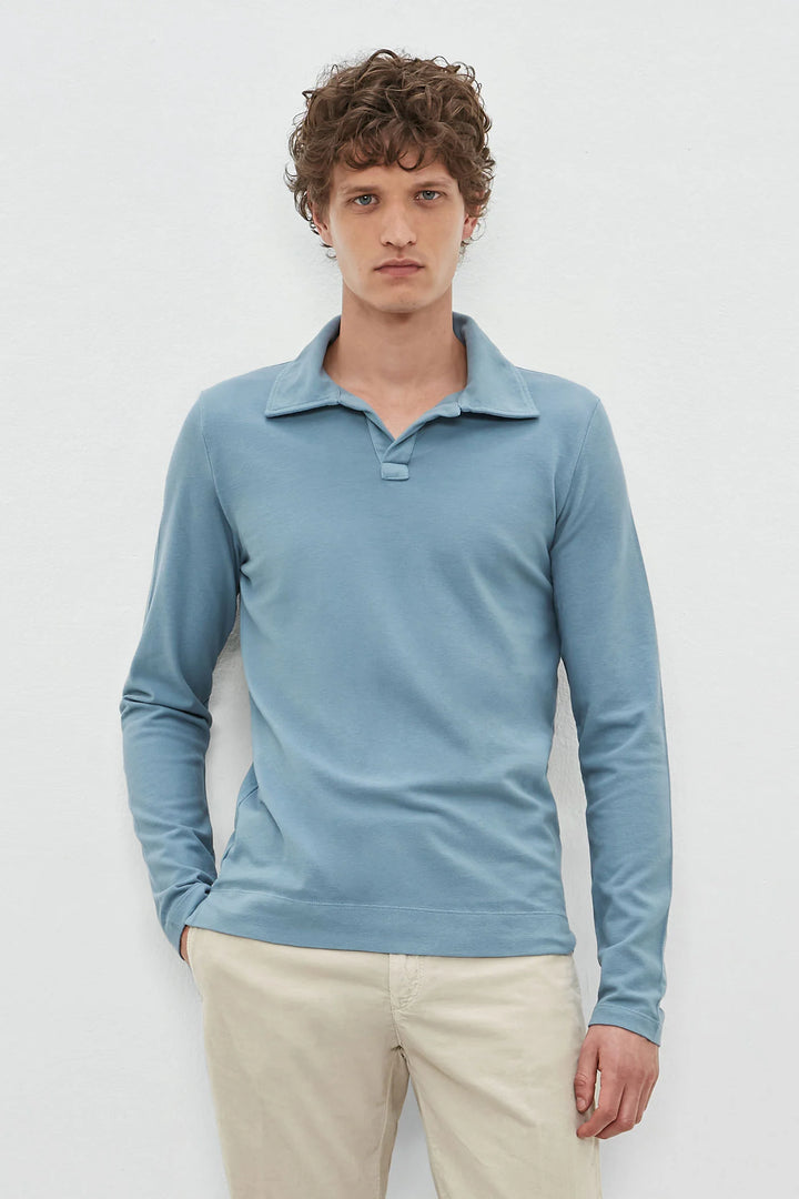 Massimo Alba Rico Polo in Misty Blue