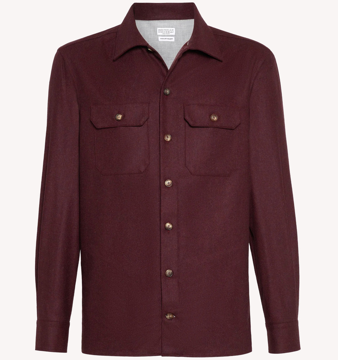 Brunello Cucinelli Over Shirt in Amaranth
