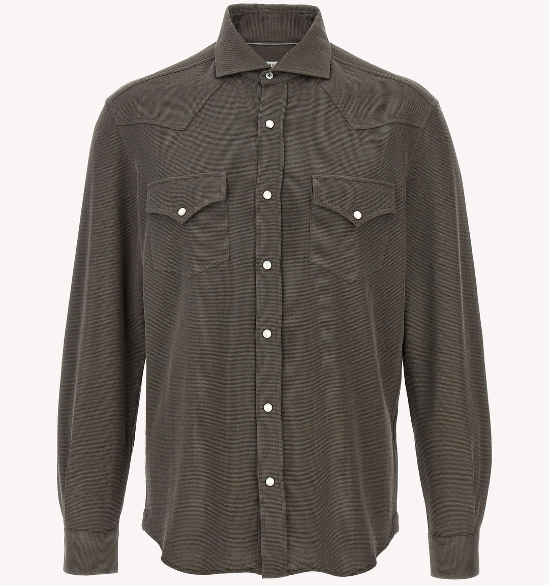Brunello Cucinelli Western Sport Shirt in Brown