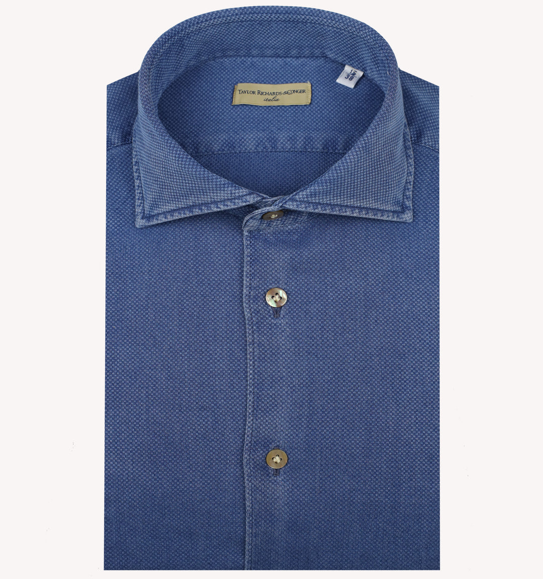 Borriello Piqué Sport Shirt in Denim