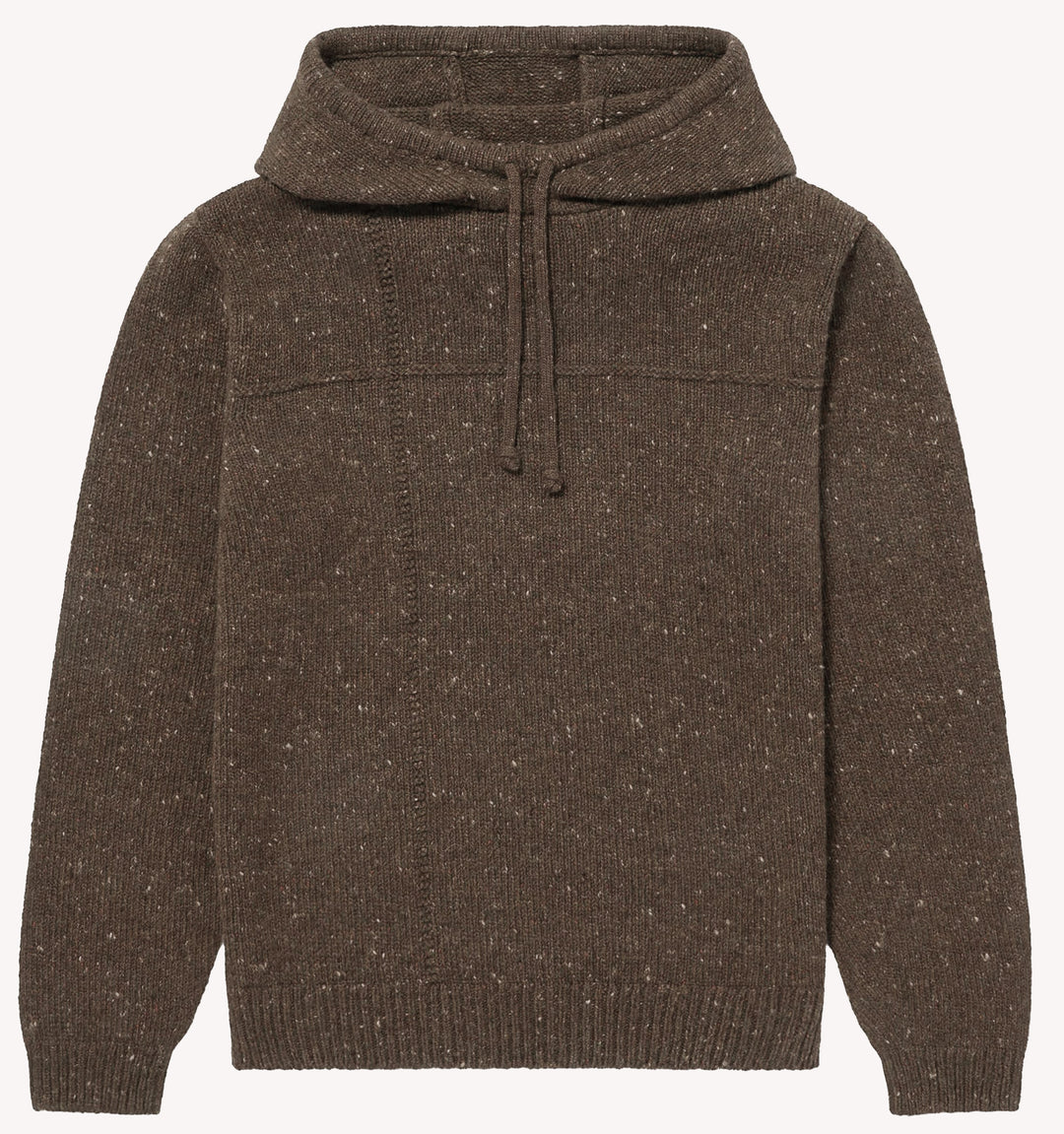 Inis Meain Lifeline Hoodie in Brown