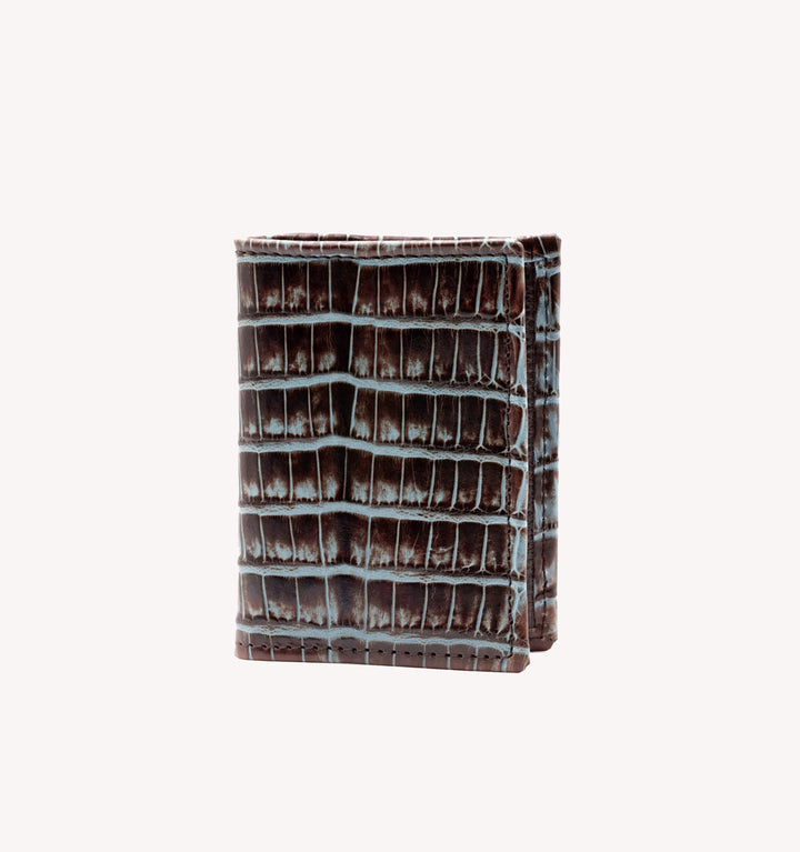 Martin Dingman Jayden ID Wallet in Brown Blue