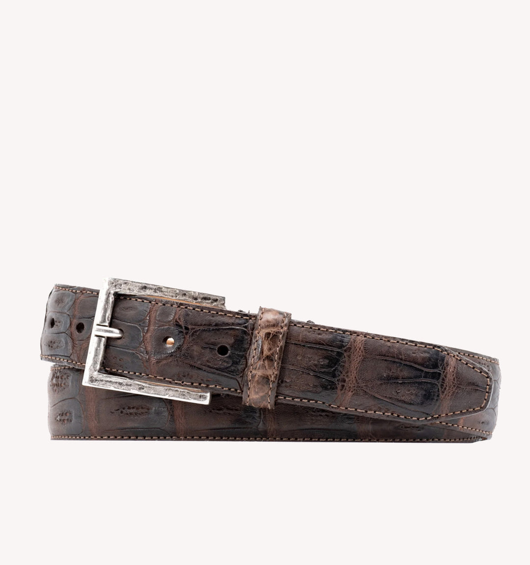 Martin Dingman Carson Vintage Belt in Walnut
