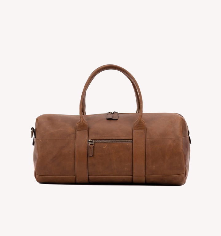Moore & Giles Reclaimed Leather Duffel in Heirloom Oak