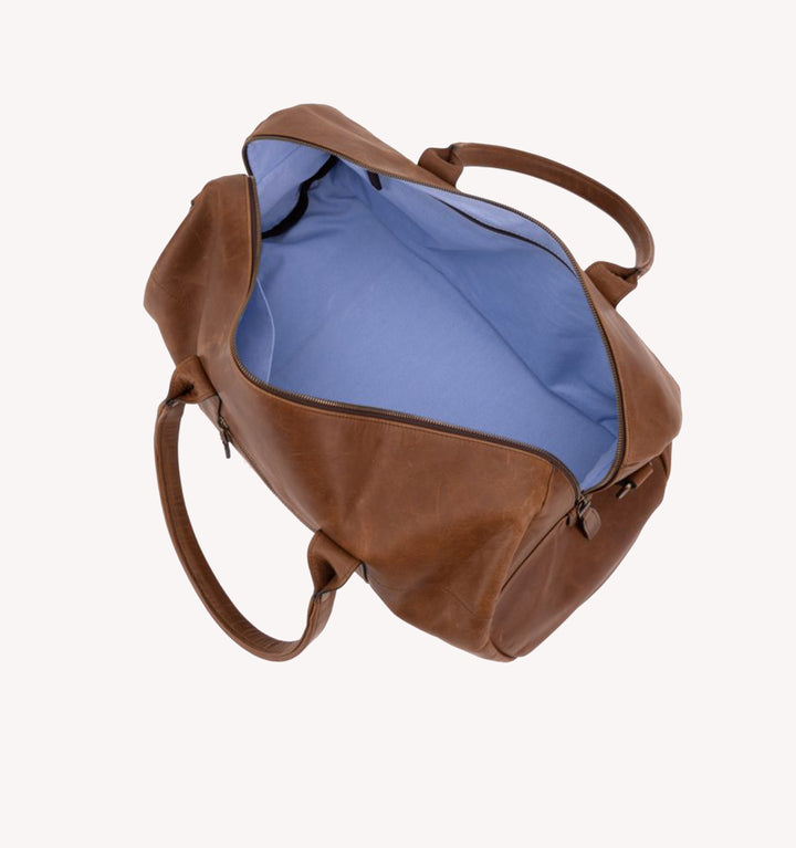 Moore & Giles Reclaimed Leather Duffel in Heirloom Oak