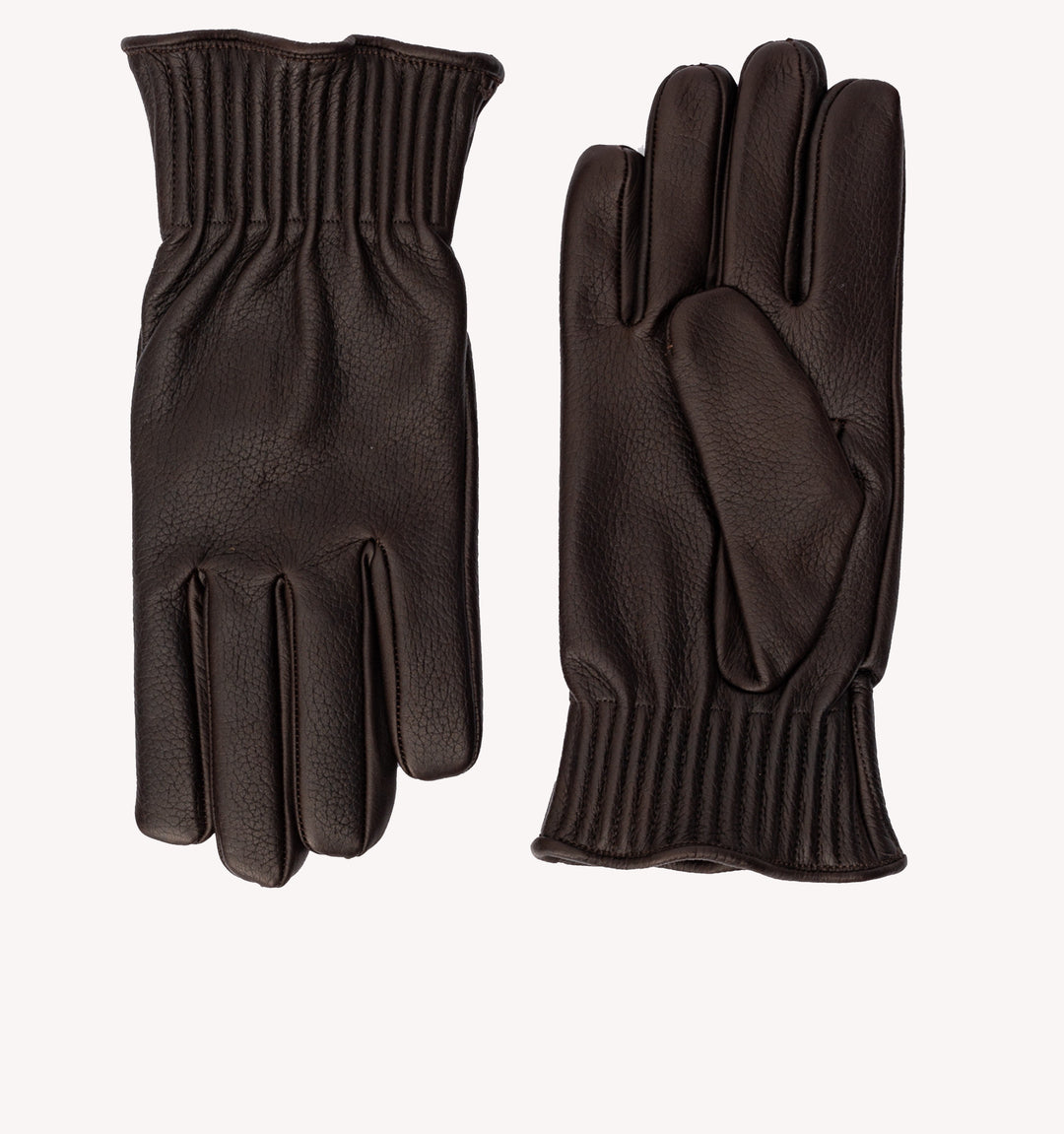 Orciani Nappa Washed Gloves in Brown