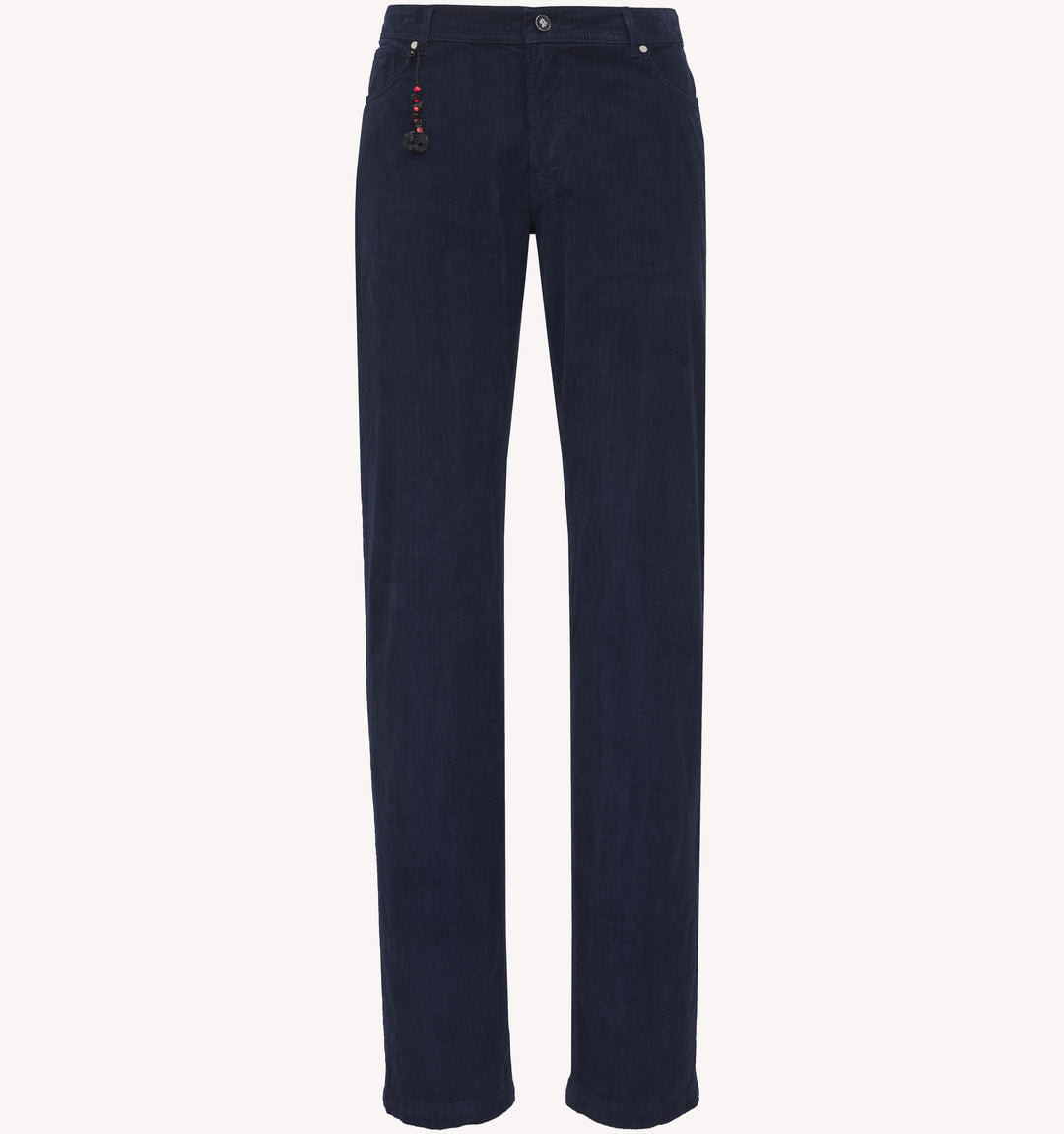 Pescarolo Velour Corduroy Five Pocket Pant in Navy