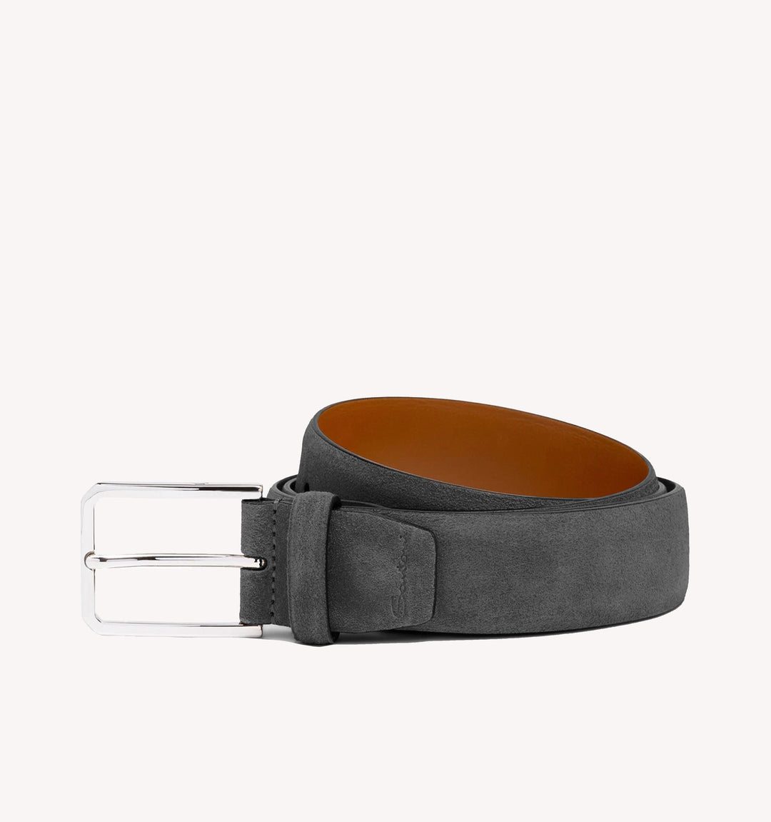 Santoni Adjustable Belt in Dark Grey