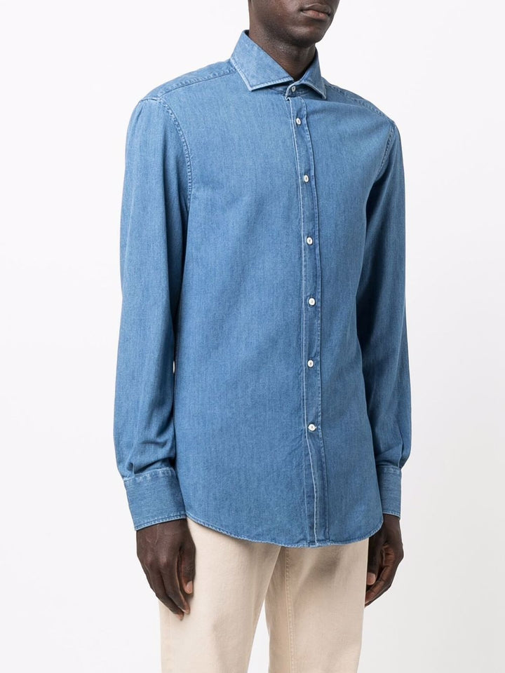 Brunello Cucinelli Denim Sport Shirt in Blue
