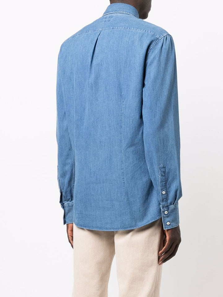 Brunello Cucinelli Denim Sport Shirt in Blue