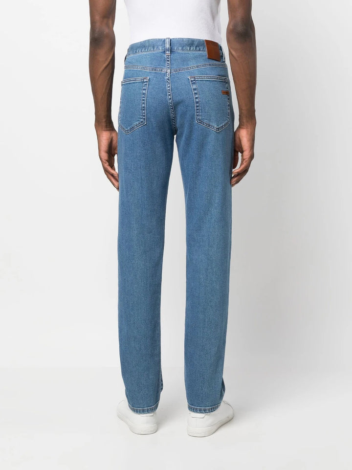Zegna City 5-Pocket Jean in Medium Wash