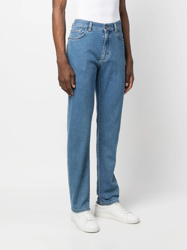 Zegna City 5-Pocket Jean in Medium Wash