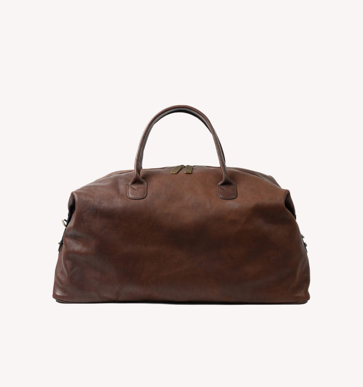Moore & Giles Benedict Weekend Bag in Seven Hills Chocolate