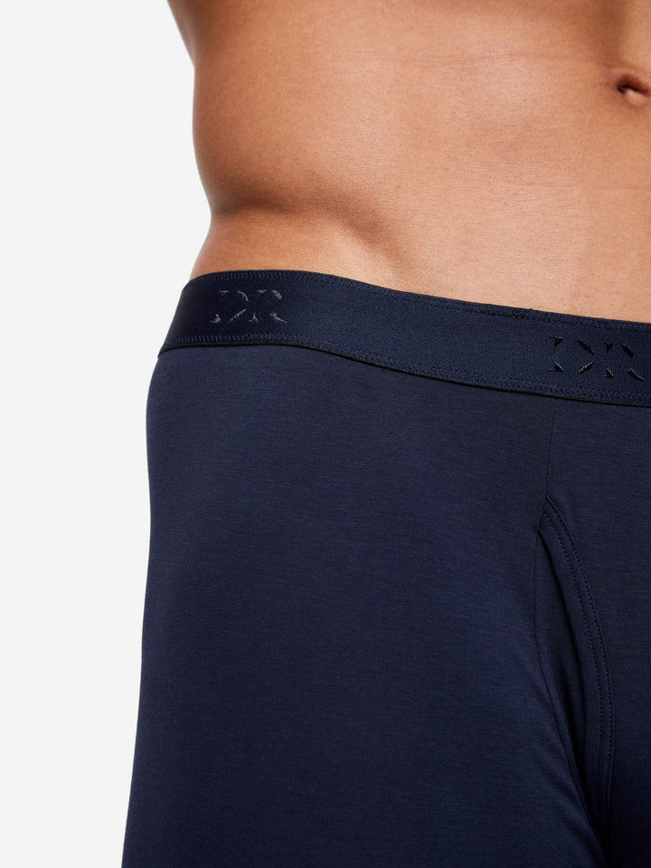 Derek Rose Jack Pima Cotton Trunks in Navy