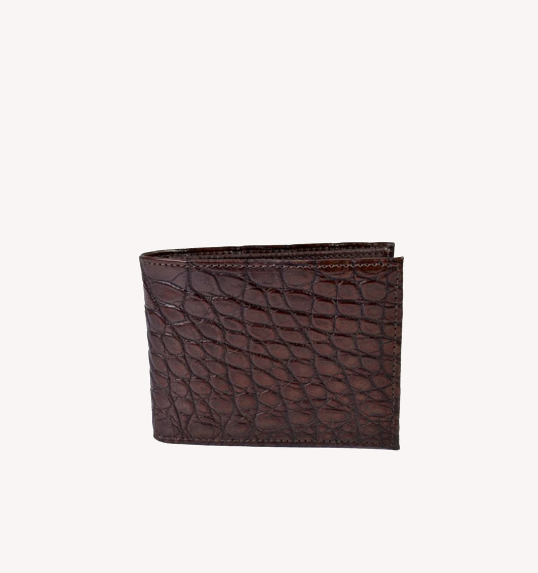 Martin Dingman Jacob American Alligator Billfold Wallet in Antique Chestnut