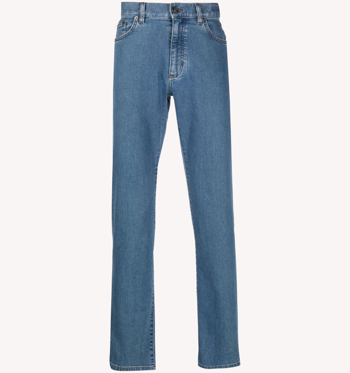 Zegna City 5-Pocket Jean in Medium Wash