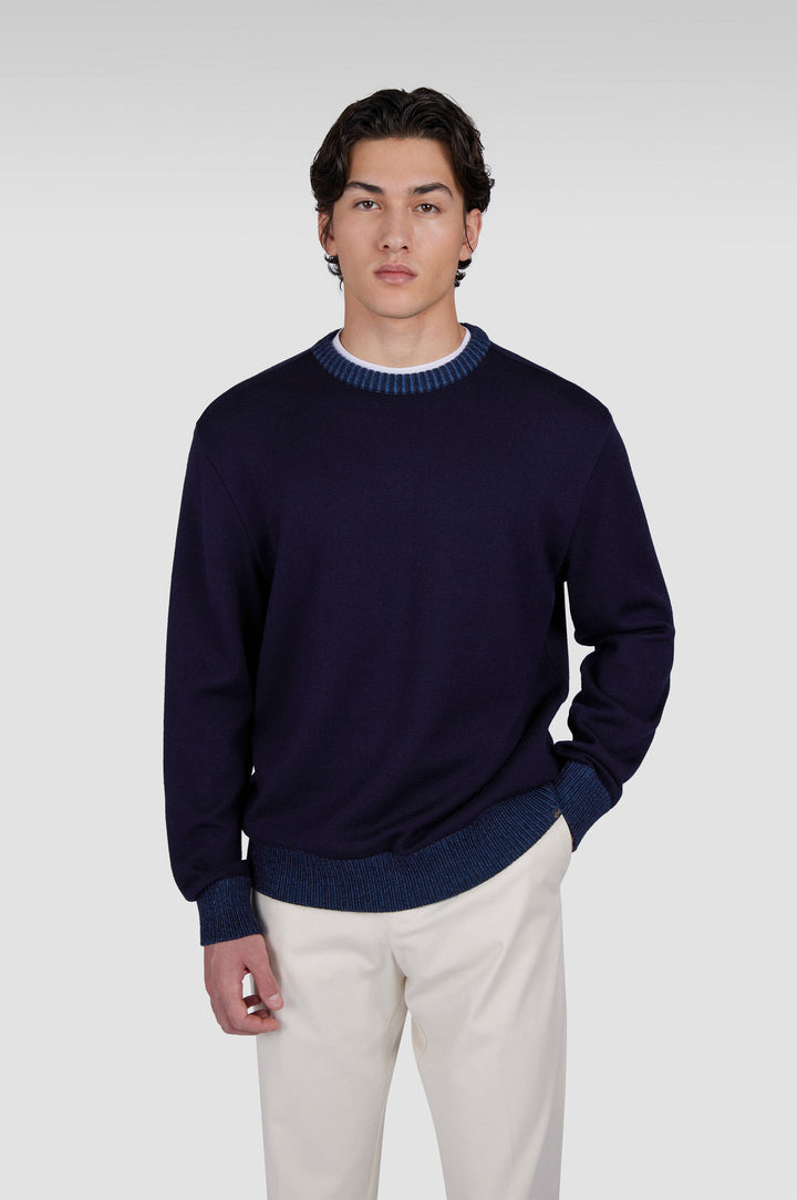 Paul & Shark Soft Cool Touch Sweater in Blue