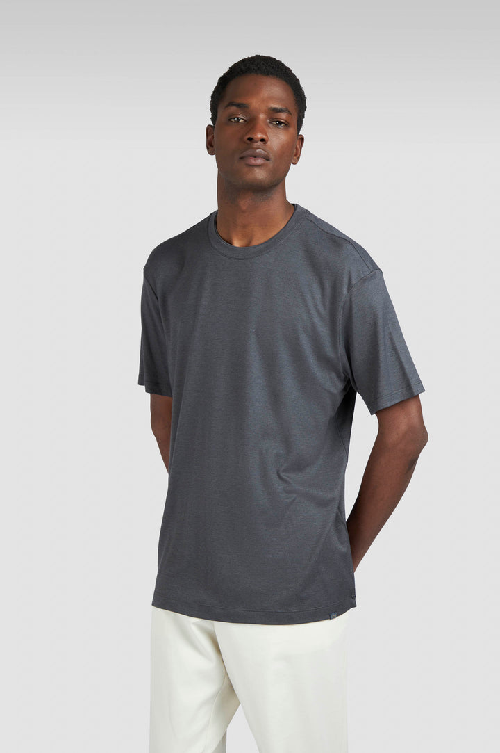 Paul & Shark X-Soft Interlock T-shirt in Dark Grey