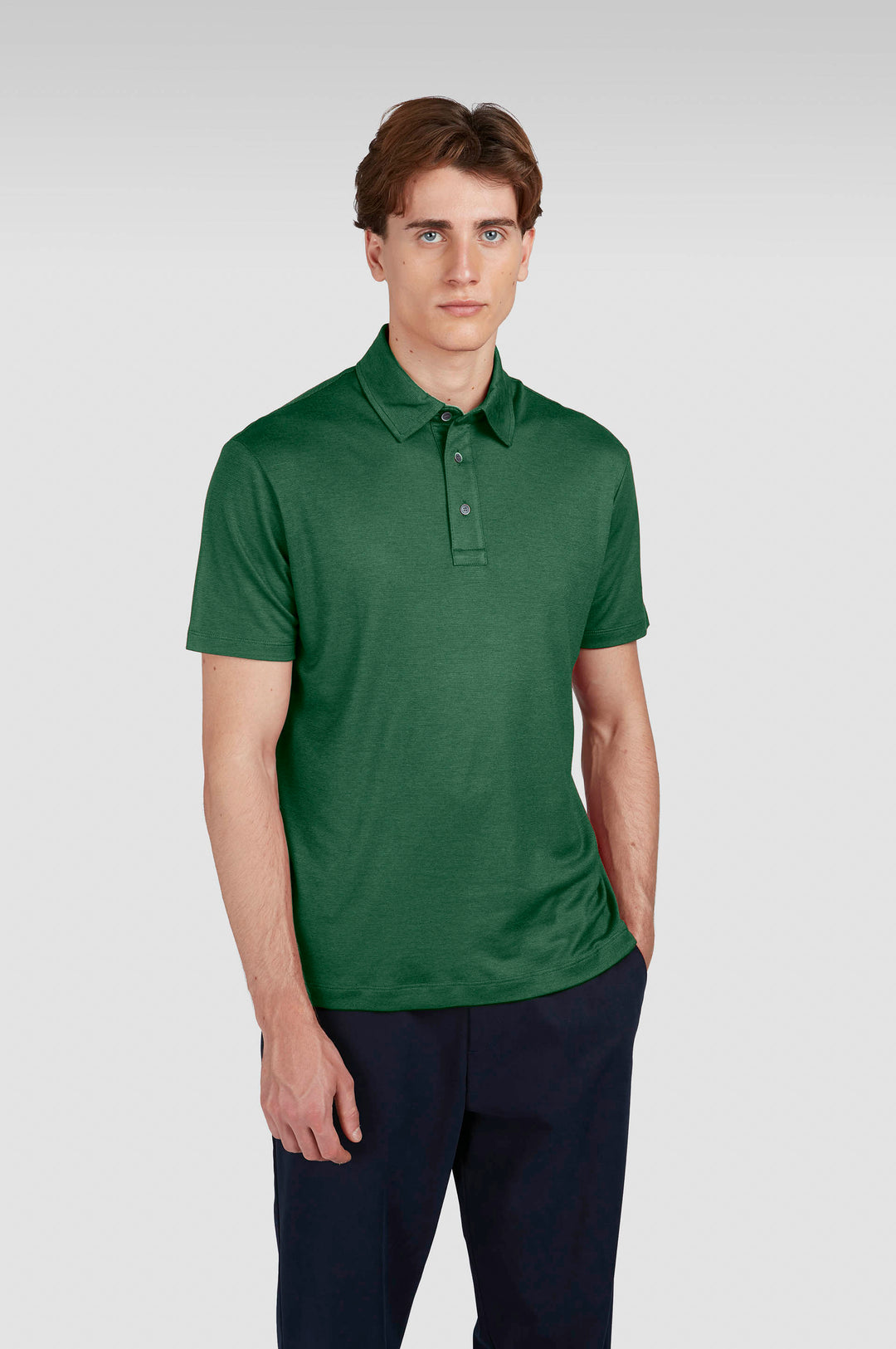 Paul & Shark X-Soft Interlock Polo in Green Topiary