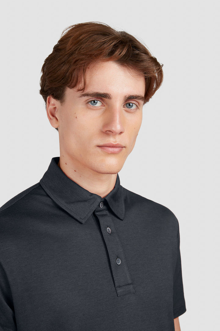 Paul & Shark X-Soft Interlock Polo in Dark Grey