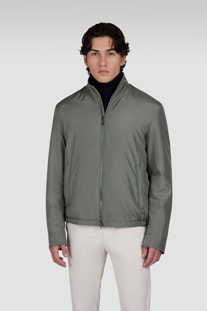 Paul & Shark Typhoon Silk Jacket in Agave Green