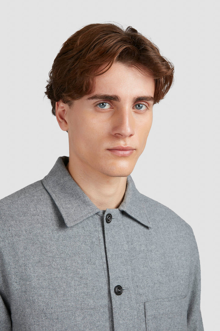 Paul & Shark Overshirt in Smoked Grey