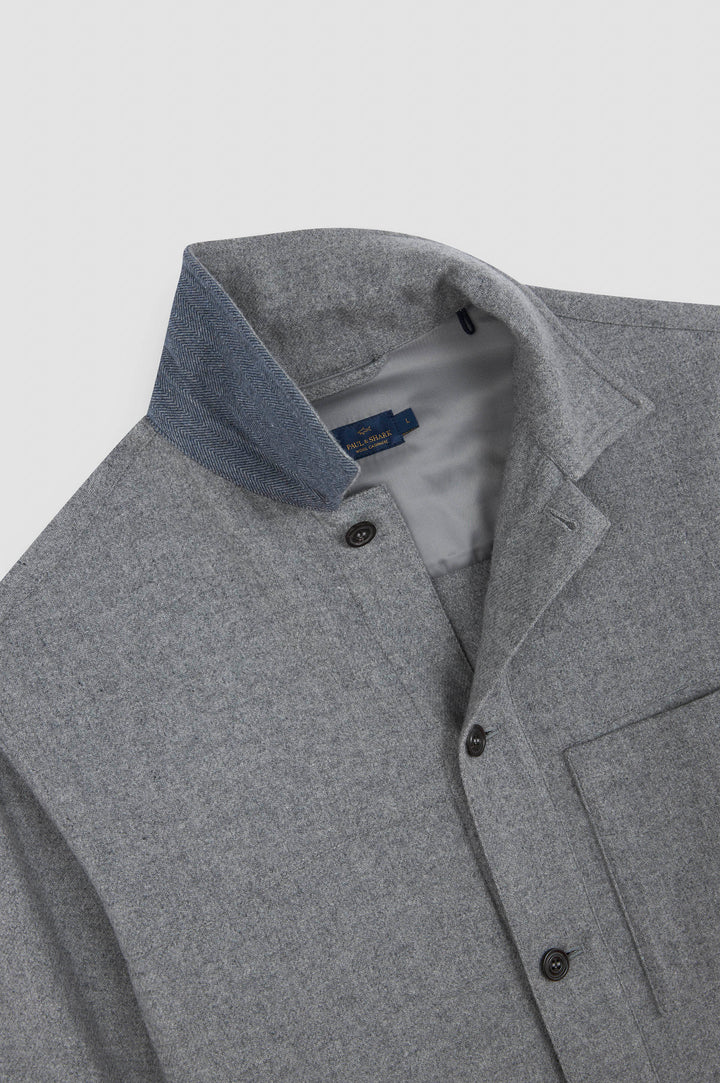 Paul & Shark Overshirt in Smoked Grey