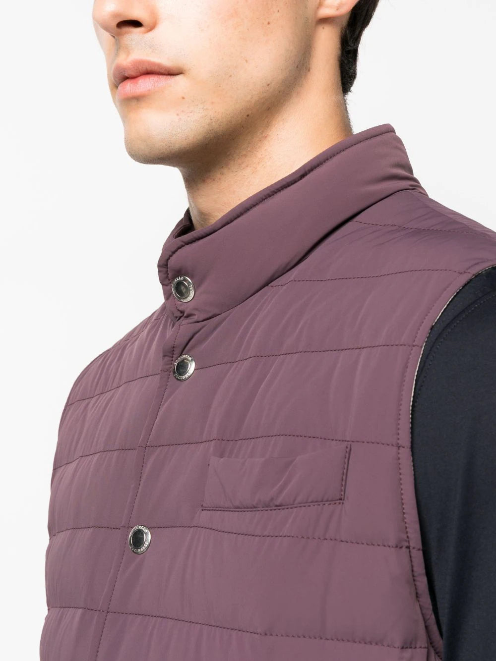 Brunello Cucinelli Padded Vest in Susina