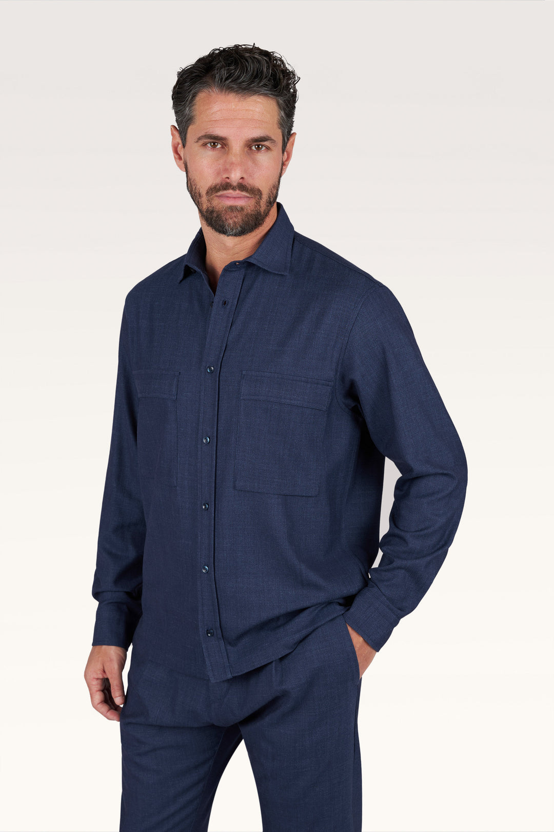 Paul & Shark Overshirt in Navy Blue