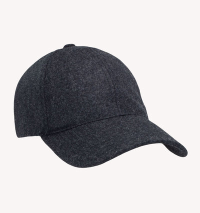 Varsity Wool Soft Front Hat in Nightfall Black