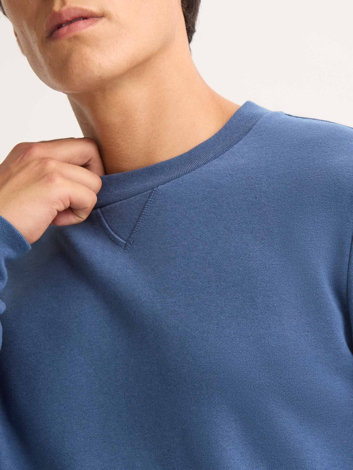 Derek Rose Quinn Sweatshirt in Denim