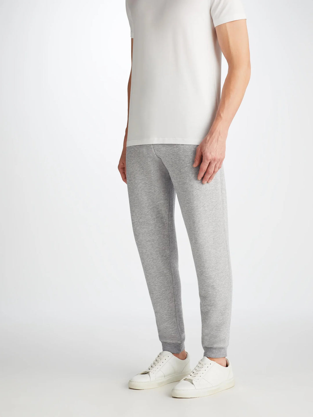 Derek Rose Quinn Sweatpant in Silver