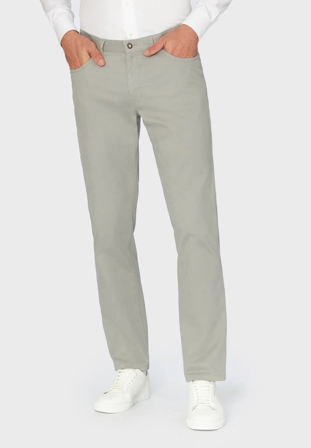 Hiltl Dude 5-Pocket Pant in Light Grey