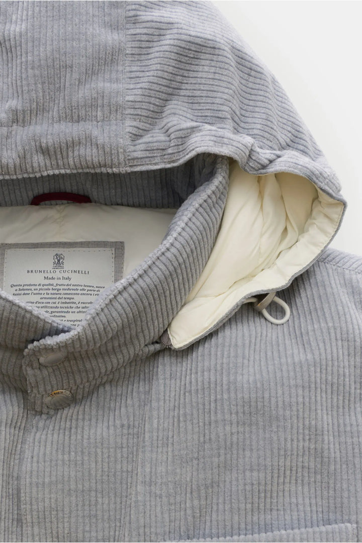 Brunello Cucinelli Corduroy Vest in Grey