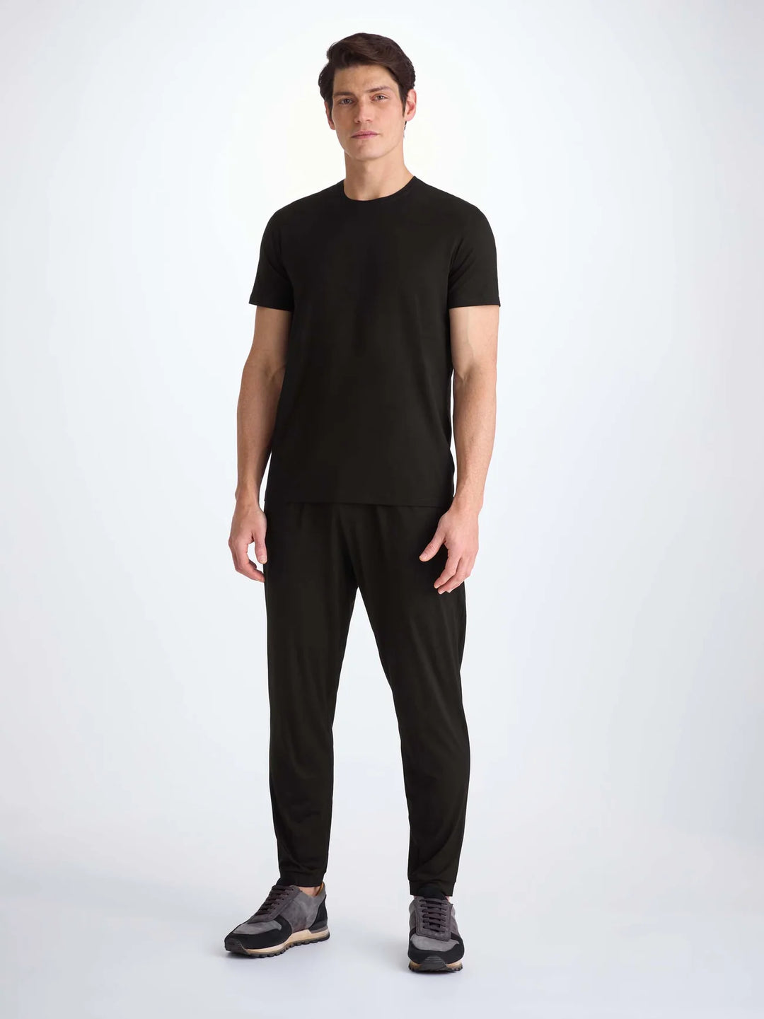 Derek Rose Basel Track Pants in Black