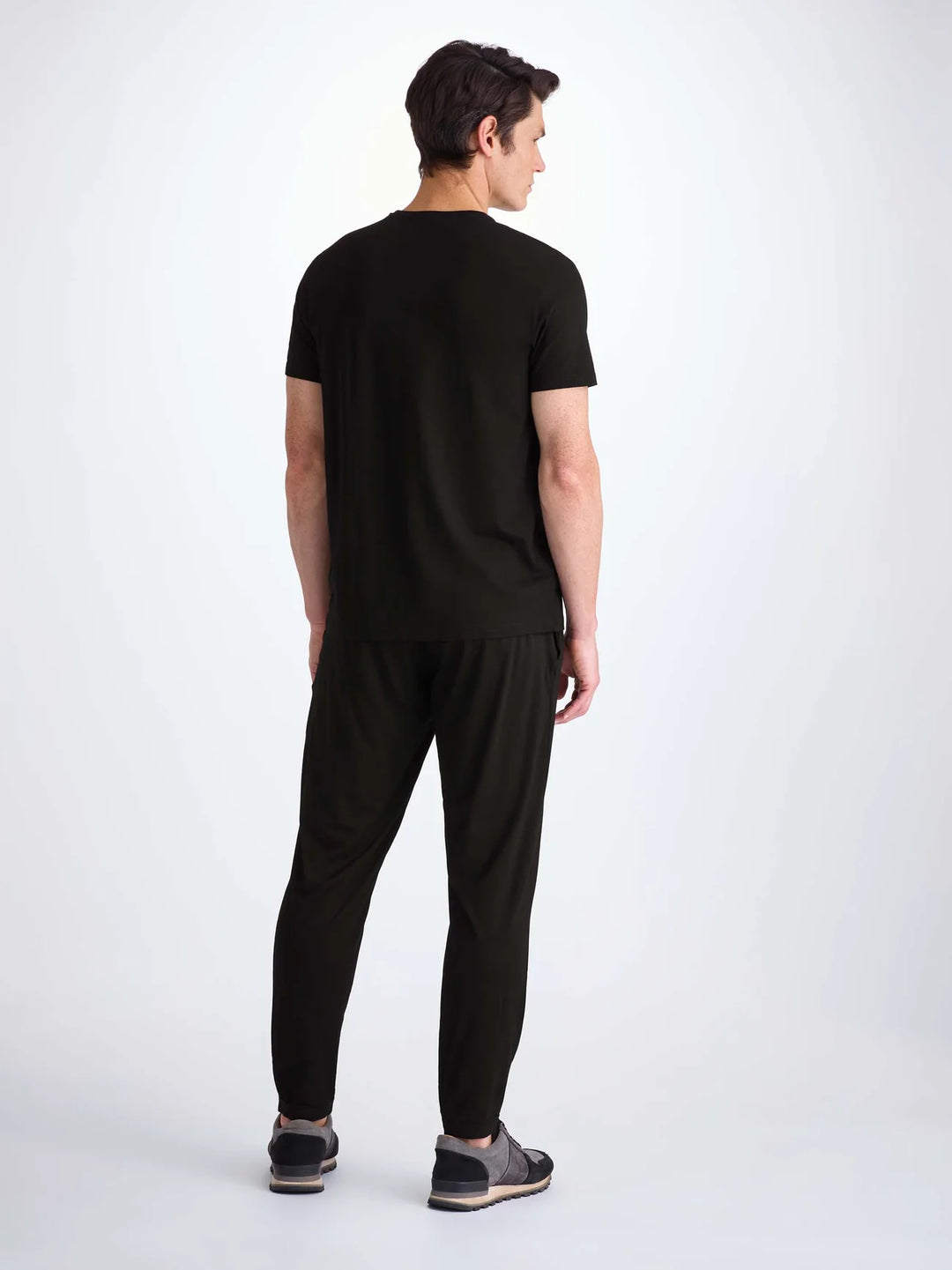 Derek Rose Basel Track Pants in Black