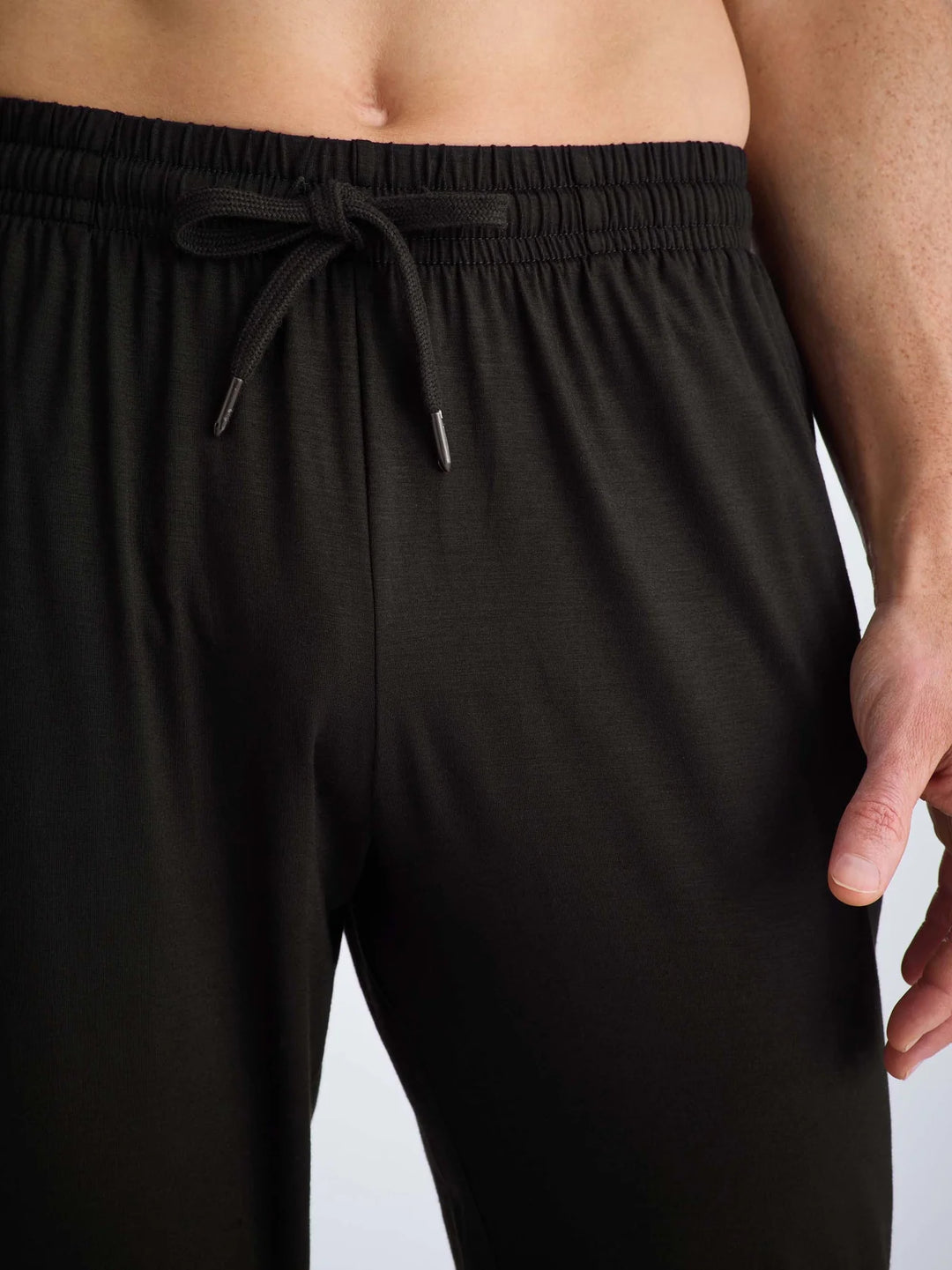 Derek Rose Basel Track Pants in Black