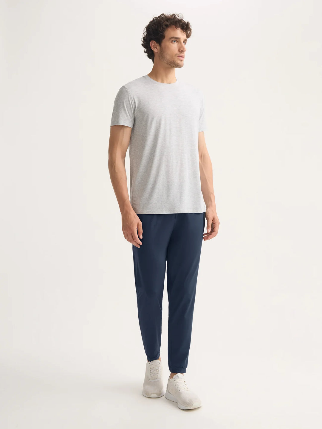 Derek Rose Basel Track Pants in Navy Blue