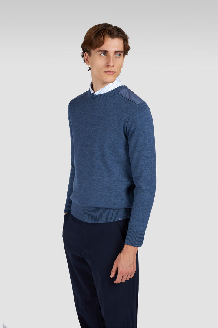 Paul & Shark Soft Cool Touch Crewneck Sweater in Vintage Indigo