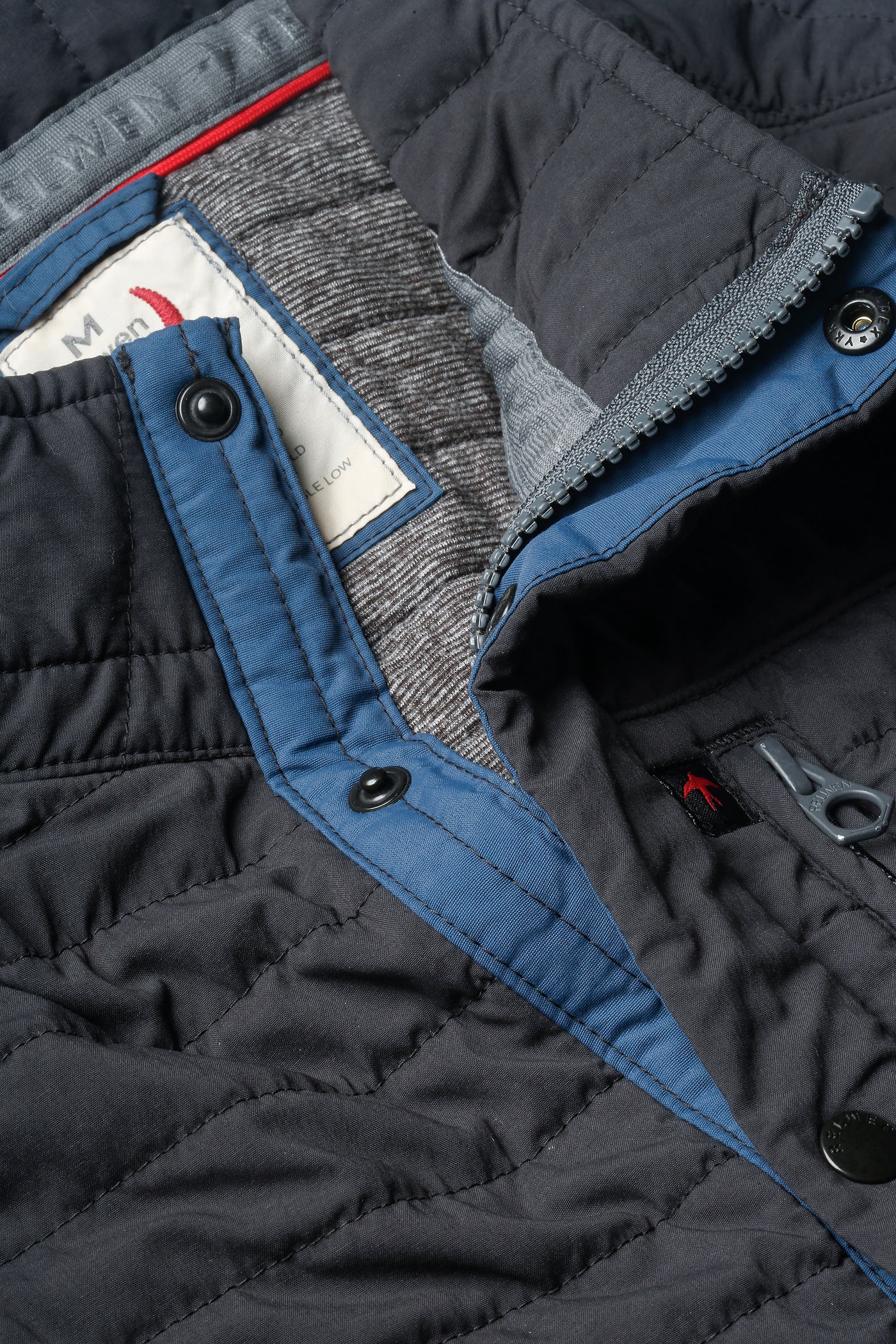 Relwen Windzip Vest in Black Fade