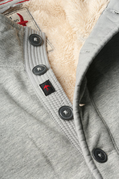 Relwen Superfleece Mock in Light Grey Heather