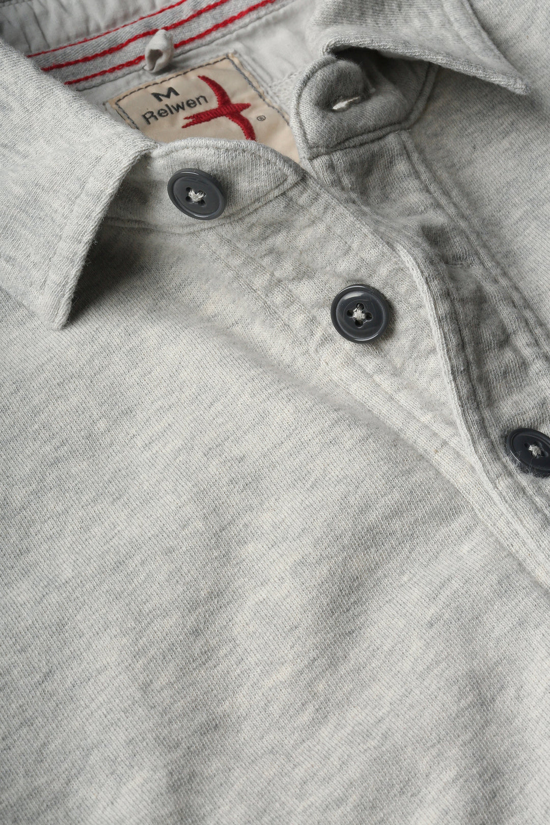 Relwen Loopback Polo in Stone Heather