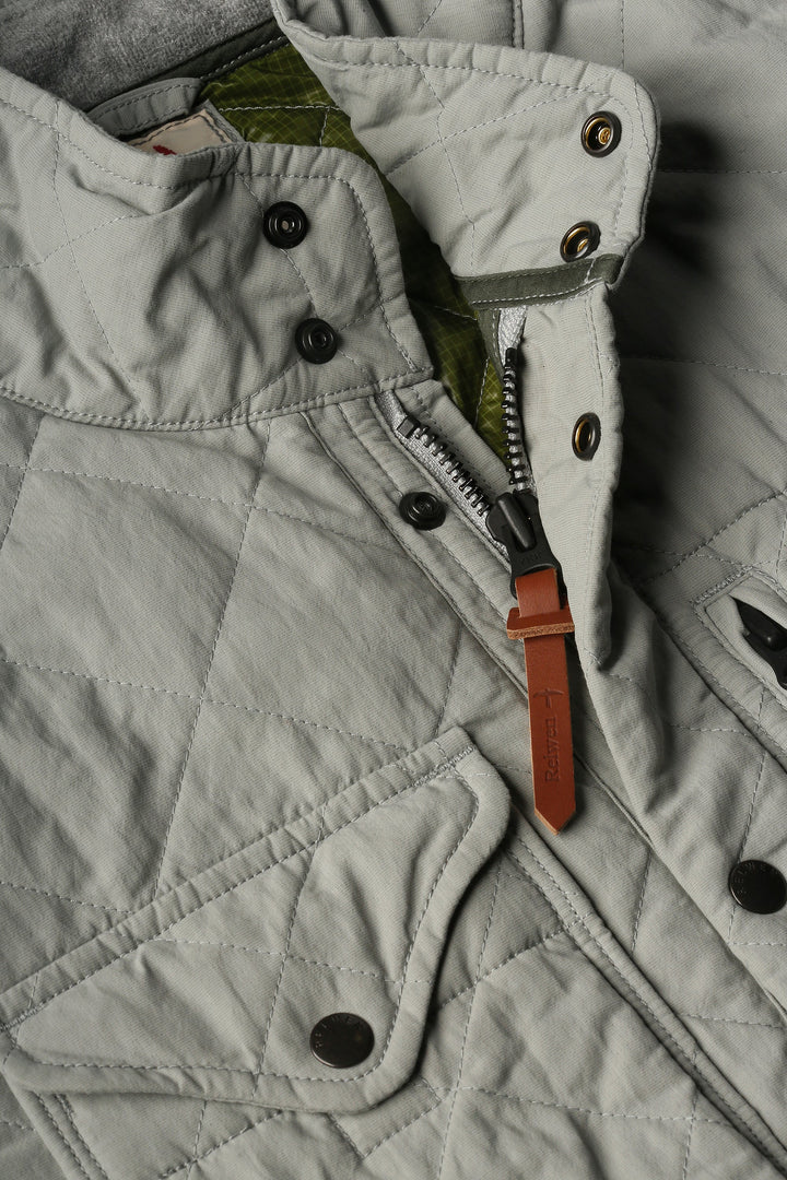 Relwen Quilted Tanker Jacket in Stone