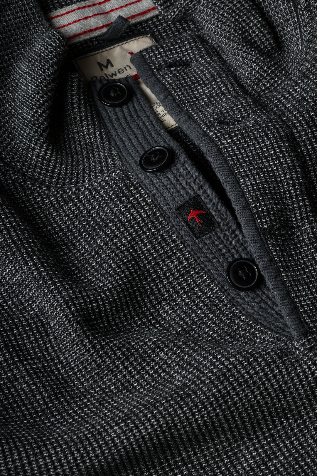Relwen Bi Waffle Mock in Charcoal