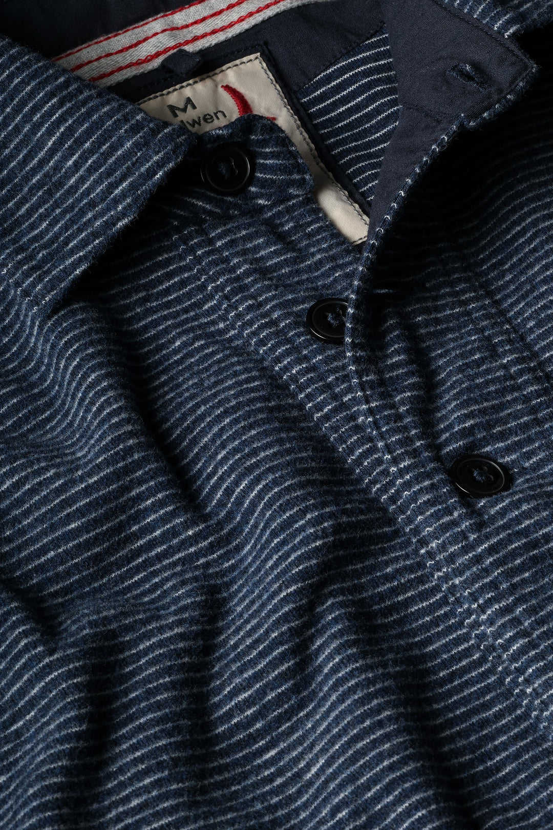Relwen Mariner Polo in Navy White Stripe