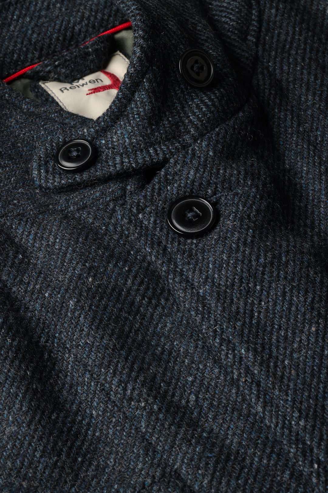 Relwen Heritage Trap Blazer in Blue Black Twill