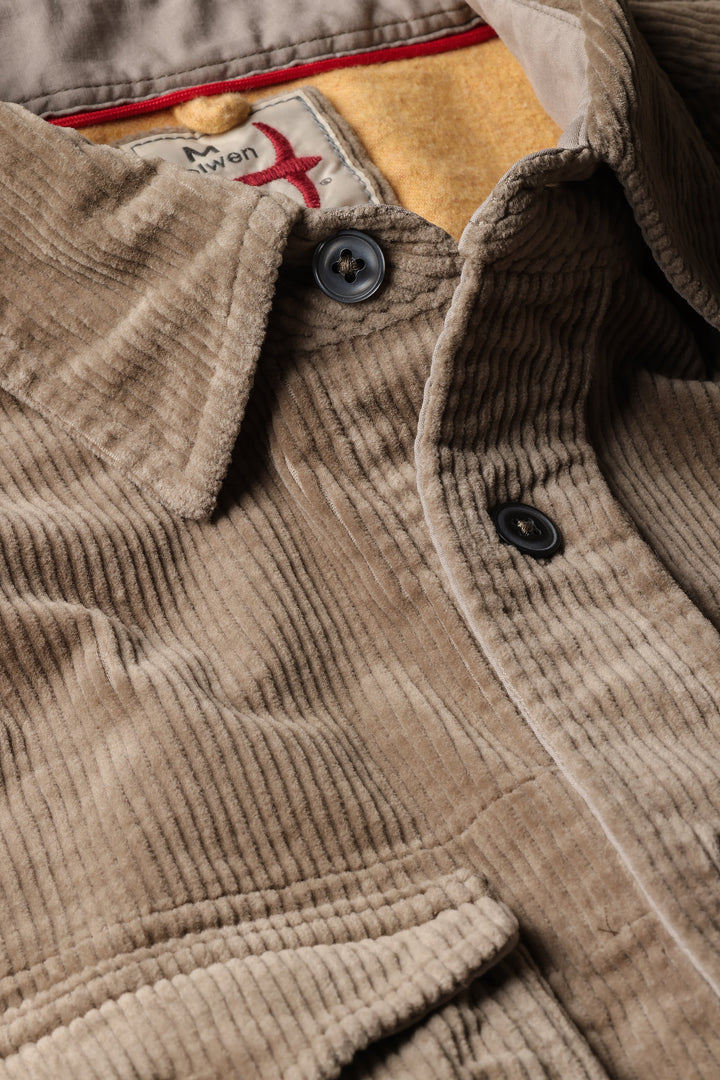 Relwen Cord Workshirt in Mushroom