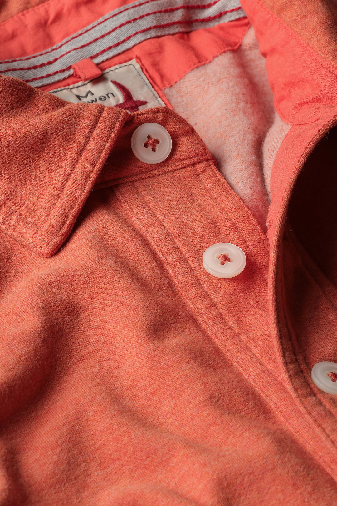 Relwen Mariner Polo in Orange Fade Heather